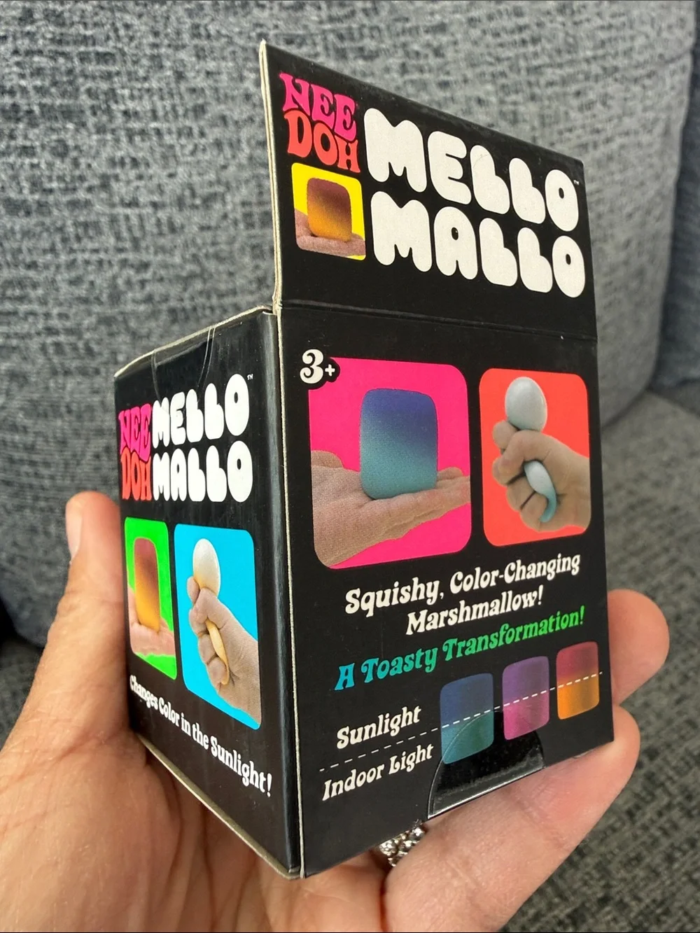 Nee Doh Mello Mallo Kids Color-Changing Marshmallow Toy - Blue